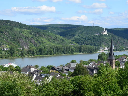 Rheinblick bei Brey: Wandern entlang der Weinfelder im Mittelrheintal 0