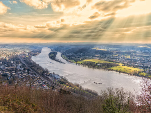 Der Fernwanderweg Rheinsteig: Wandern entlang zur Drachenburg bei Königswinter 1